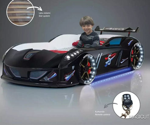 Lit Voiture Pour Enfants Noire